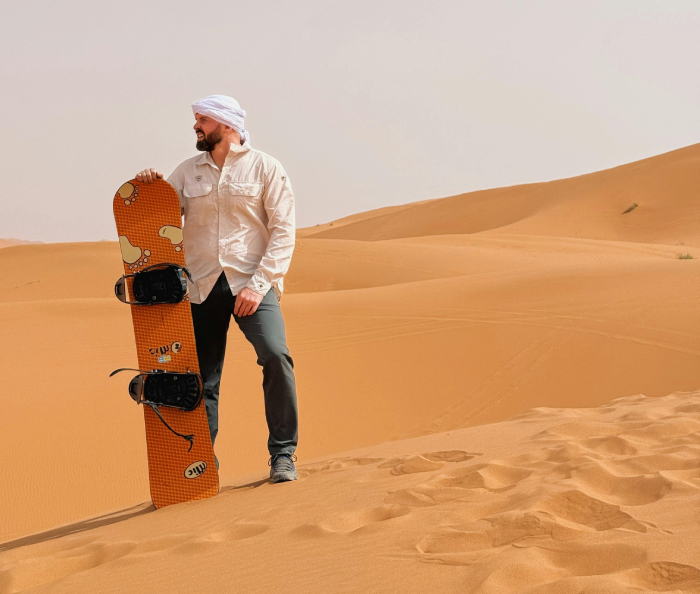 desert safari dubai with sandboarding